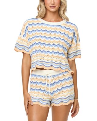 Sunchaser Scalloped Cover Up Shorts