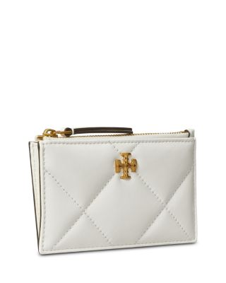 Kira Diamond Quilt Zip Card Case