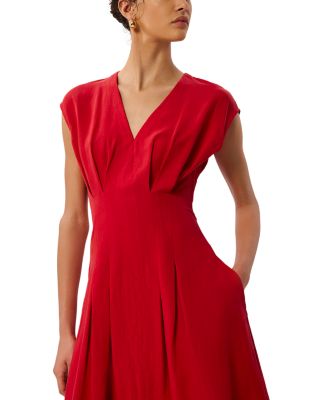 Panel Linen Blend Dress