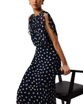 Polka Dot Print Midi Dress - Exclusive 