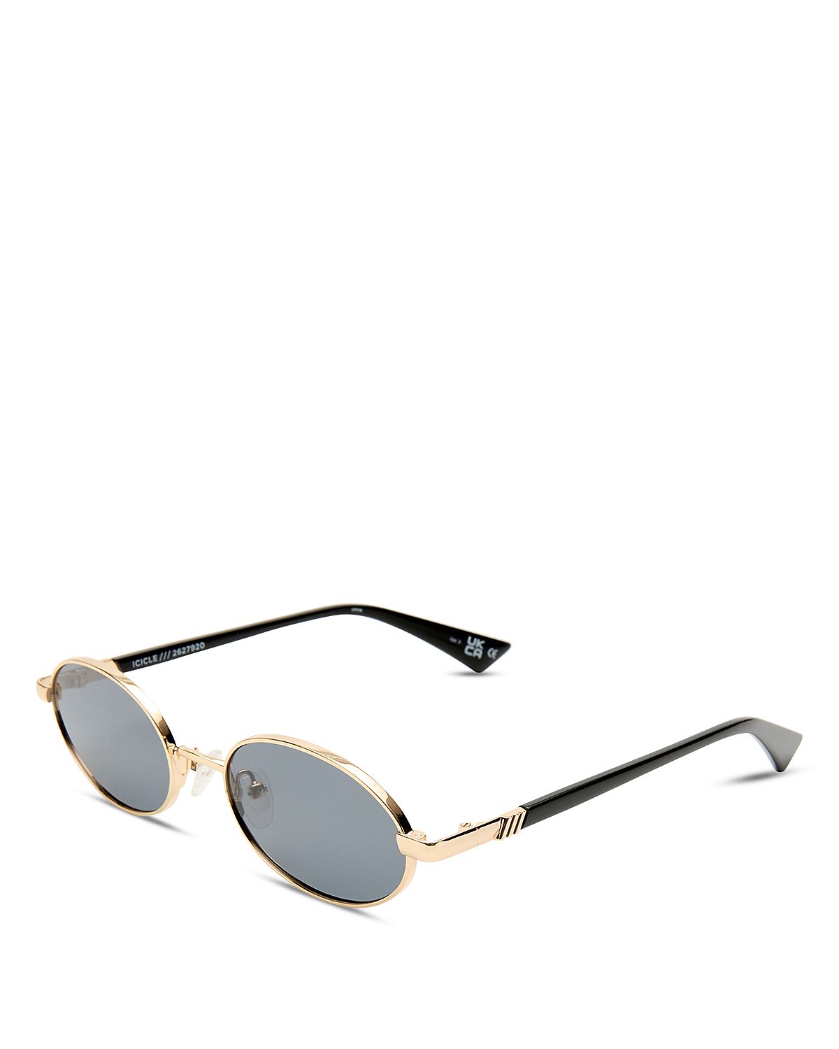 Le Specs Icicle Oval Sunglasses, 55mm