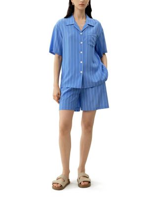  Amalfi Striped Cuban Collar Shirt