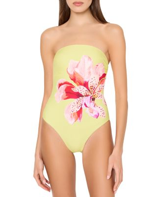 Songe D'Iris Strapless One Piece Swimsuit