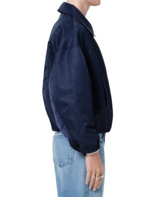 Bubble Hem Bomber Jacket 