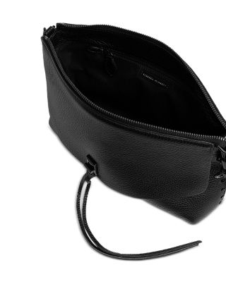 Darren Top Zip Suede Shoulder Bag