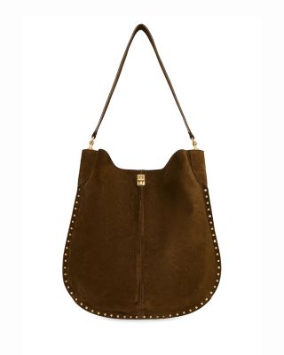 Darren Slim Large Suede Hobo Bag