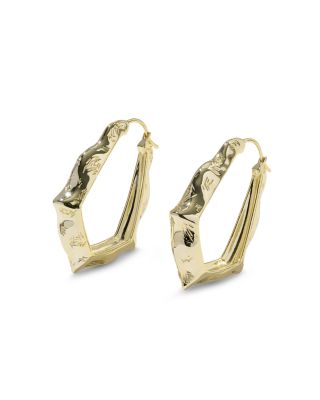 Adriana Scallop Frame Hoop Earrings