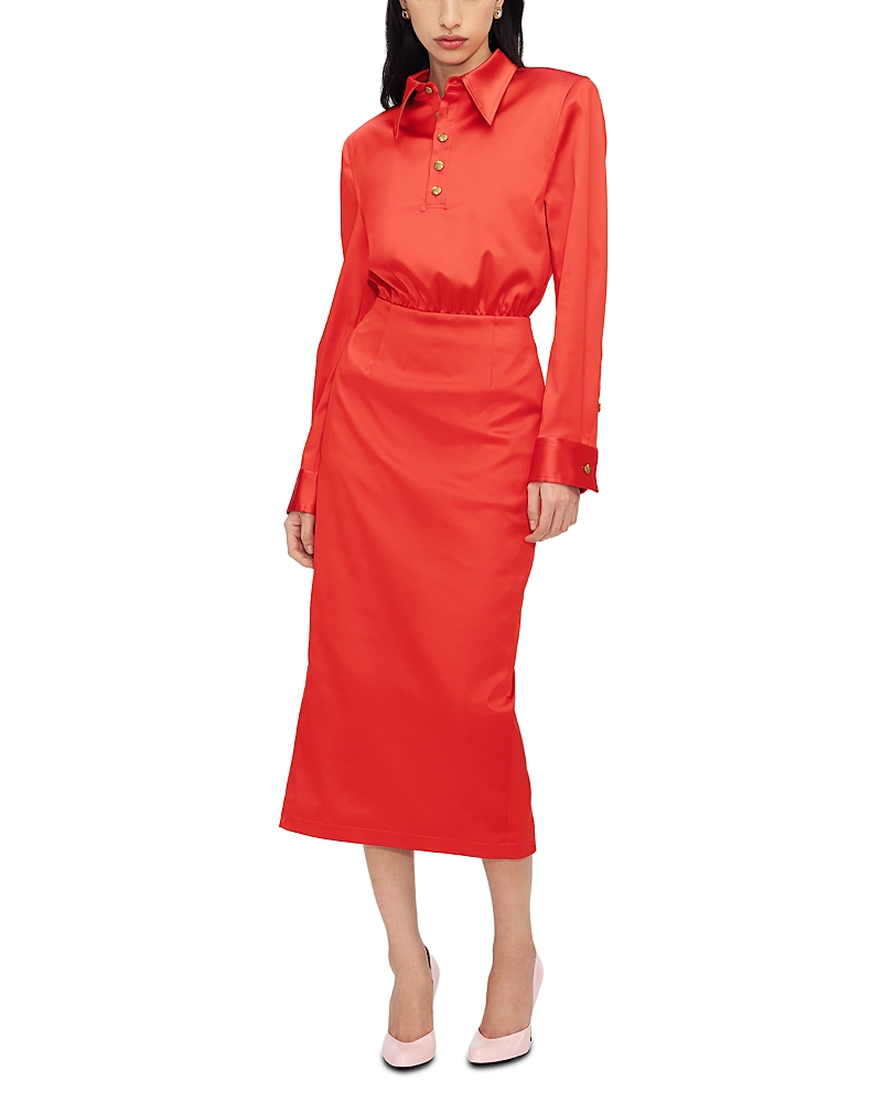 Willy Chavarria Woven Polo Dress