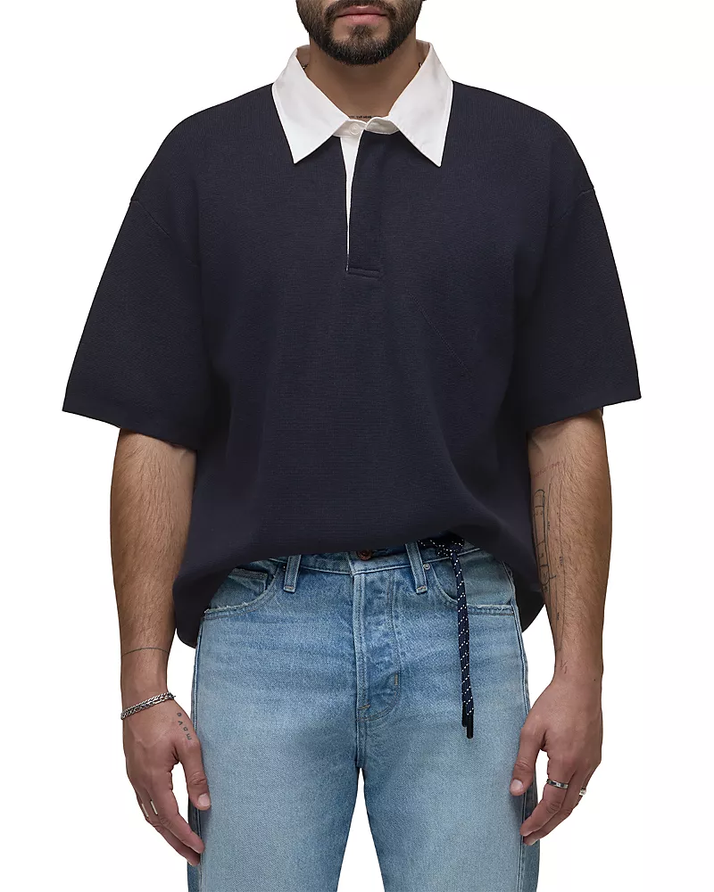 Hudson Contrast Collar Polo Shirt