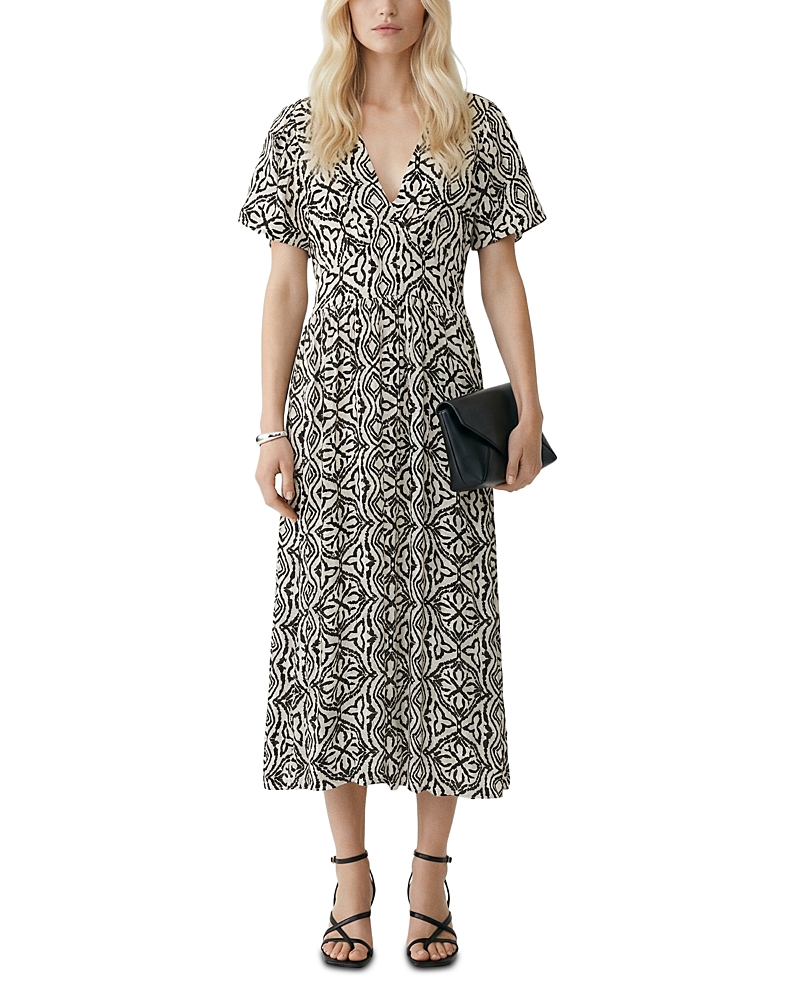 Vero Moda Vmmenny Ss 7/8 V Neck Dress