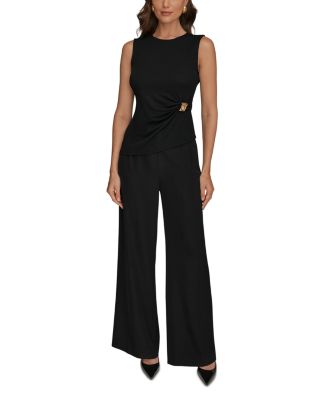 Gathered Sleeveless Top