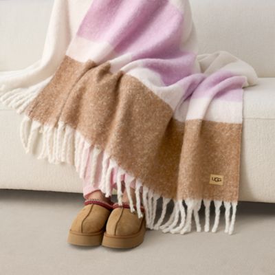 Simona Faux Mohair Throw Blanket
