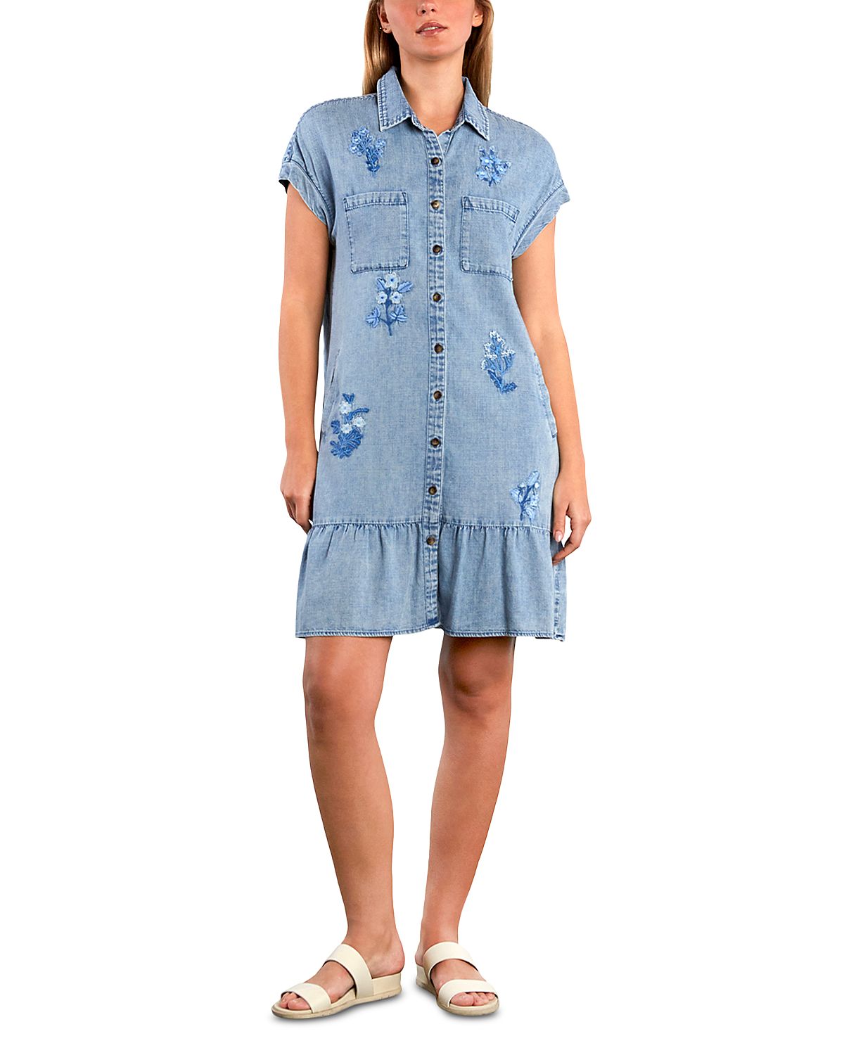 Billy T Poetic Floral Embroidered Dress