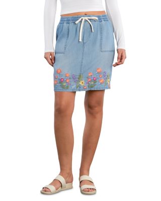 Floral Chain Hem Skirt