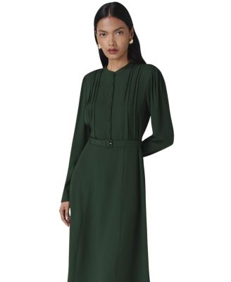 Freya Crepe Belted Midi Dress
