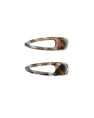 Small Check Hair Clips