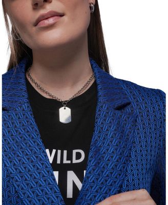  The Empower Jacquard Double Breasted Blazer