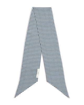 Gingham Silk Ribbon Scarf