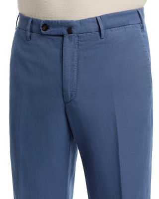 Incotex Regular Fit Linen & Cotton Garment-Dyed Chinolino Pants