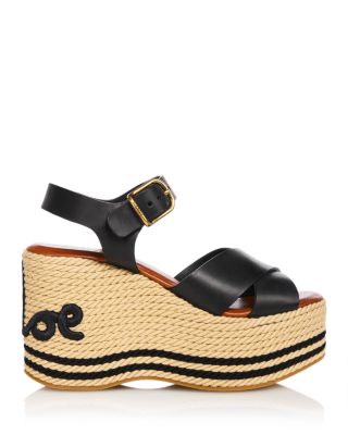 Women's Sand Platform Wedge Sandals