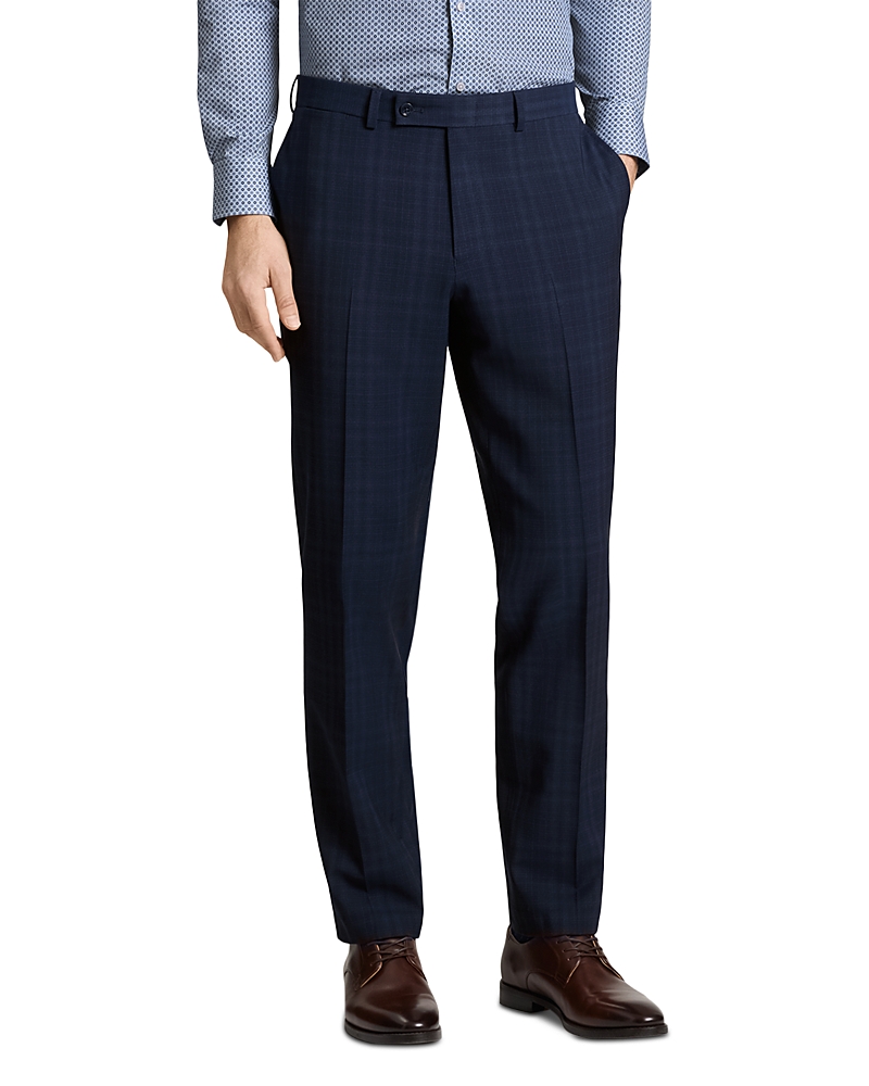 Ted Baker Winter Modern Fit Navy Plaid Suit Pants