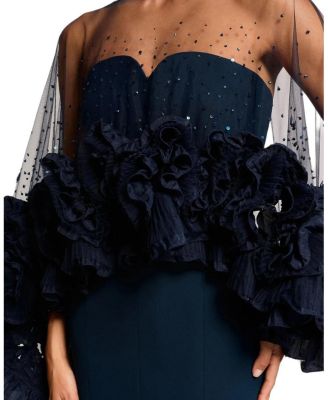 Petal Bloom Ruffle-Detailed Maxi Dress