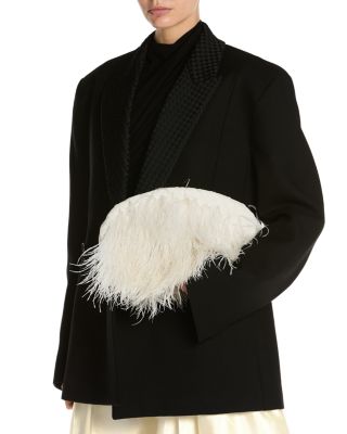 Vongola Ostrich Feather Clutch
