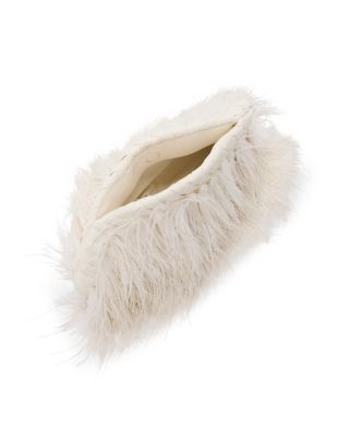 Vongola Ostrich Feather Clutch