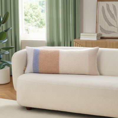 Simona Faux Mohair Decorative Pillow, 14" x 36"