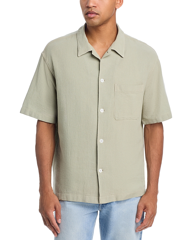 Frame Open Weave Short Sleeve Shirt