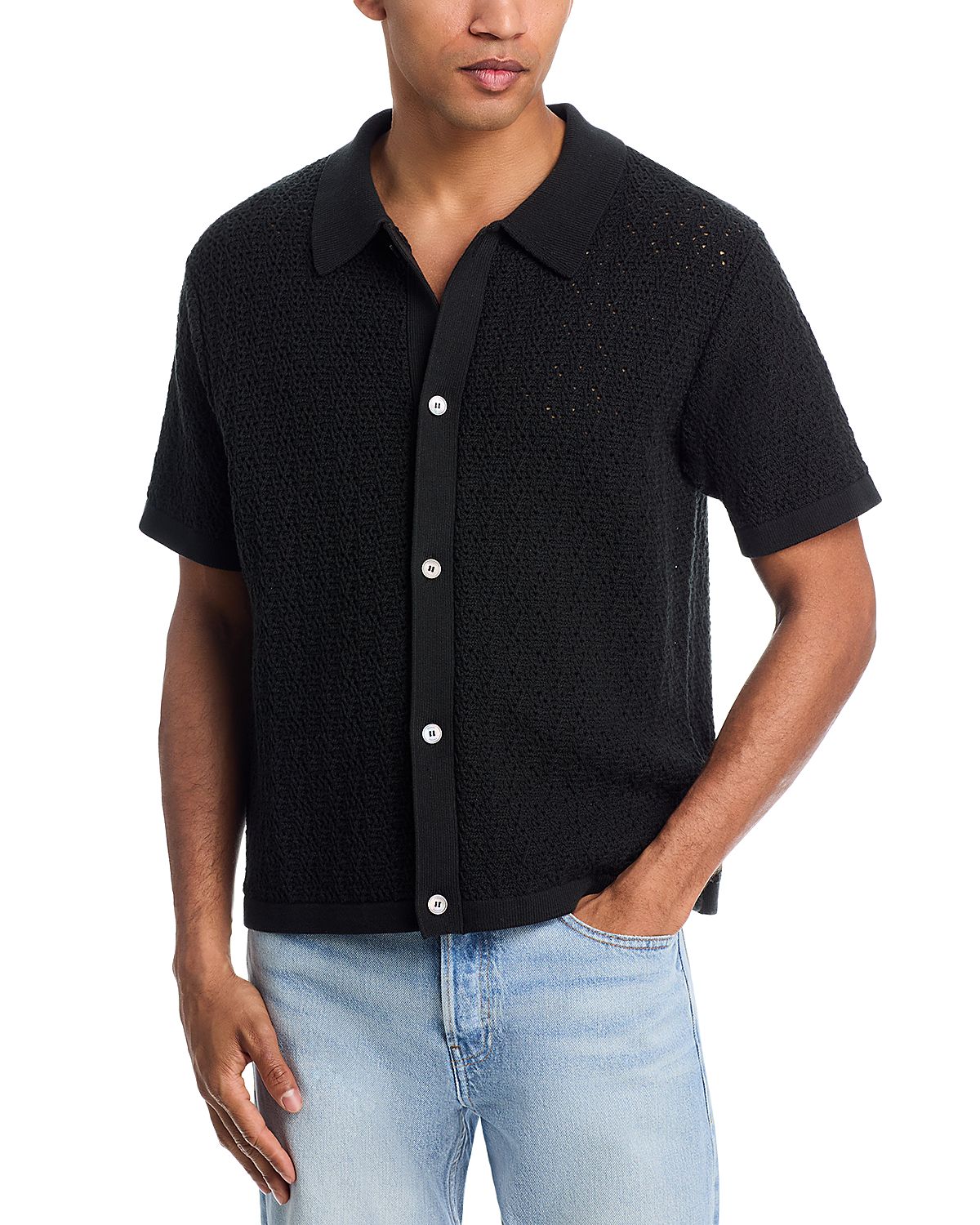 Frame Open Stitch Cardigan