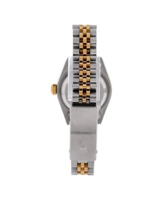  Oyster Perpetual Datejust Automatic Watch in Stainless Steel and Gold with Diamond Markers 26mm