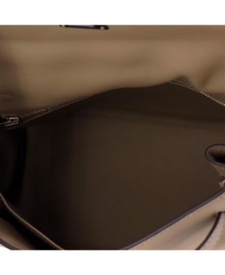 Kelly 25 Handbag Brown Swift with Palladium Hardware