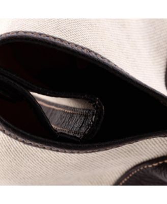 36 Garden Party Tote Toile and Leather