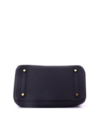 Birkin 30 Handbag Black Togo with Rose Gold Hardware