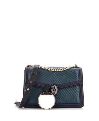  Small Serpenti Forever Shoulder Bag Quilted Leather