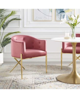 Savour Tufted Performance Velvet Accent Dining Armchair