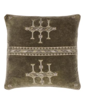  Velour Decorative Pillow, 20"L x 20"W