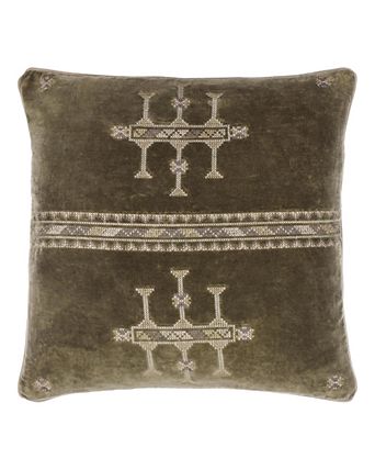 Velour Decorative Pillow, 20"L x 20"W