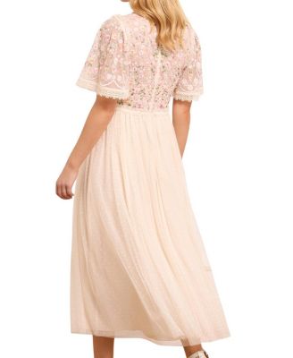 Rosie Lace Bodice V-Neck Ballerina Dress