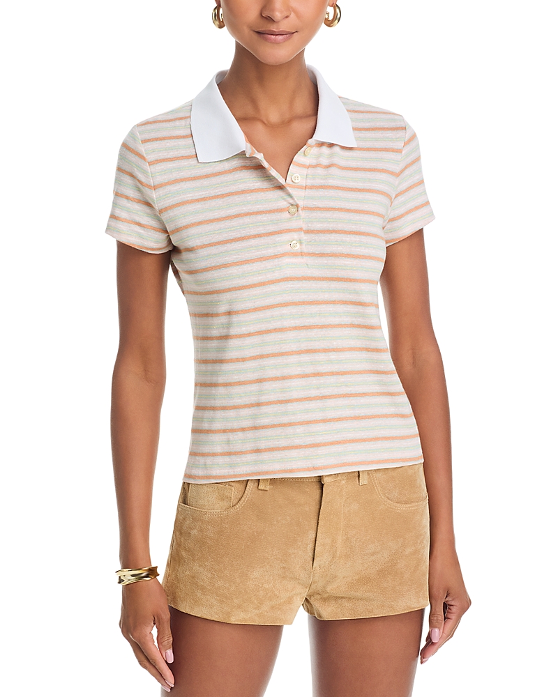 Frame The Stripe Short Sleeve Polo