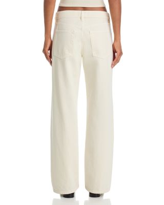 The Saturday Low Rise Straight Jeans in Shell