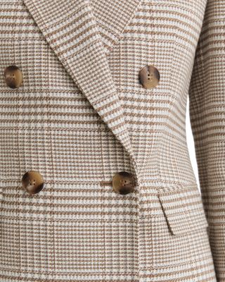 Petite Maxwell Double Breasted Check Blazer