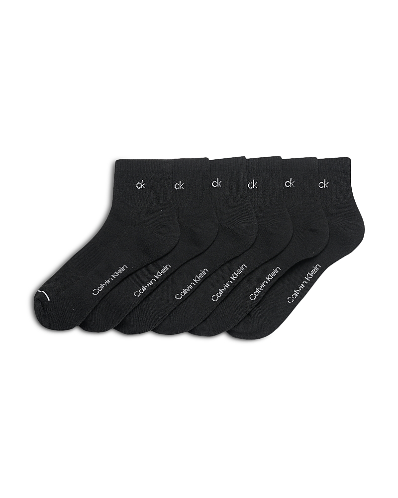 Calvin Klein Ck Quarter Socks, Pack of 6