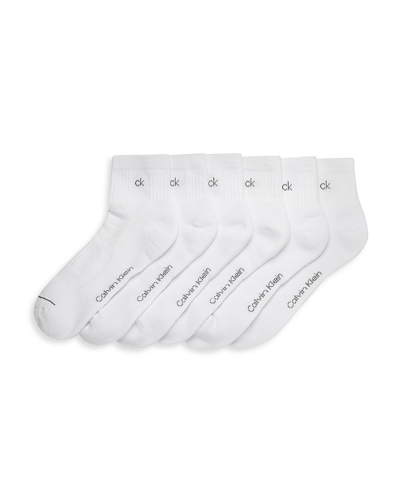 Calvin Klein Ck Quarter Socks, Pack of 6