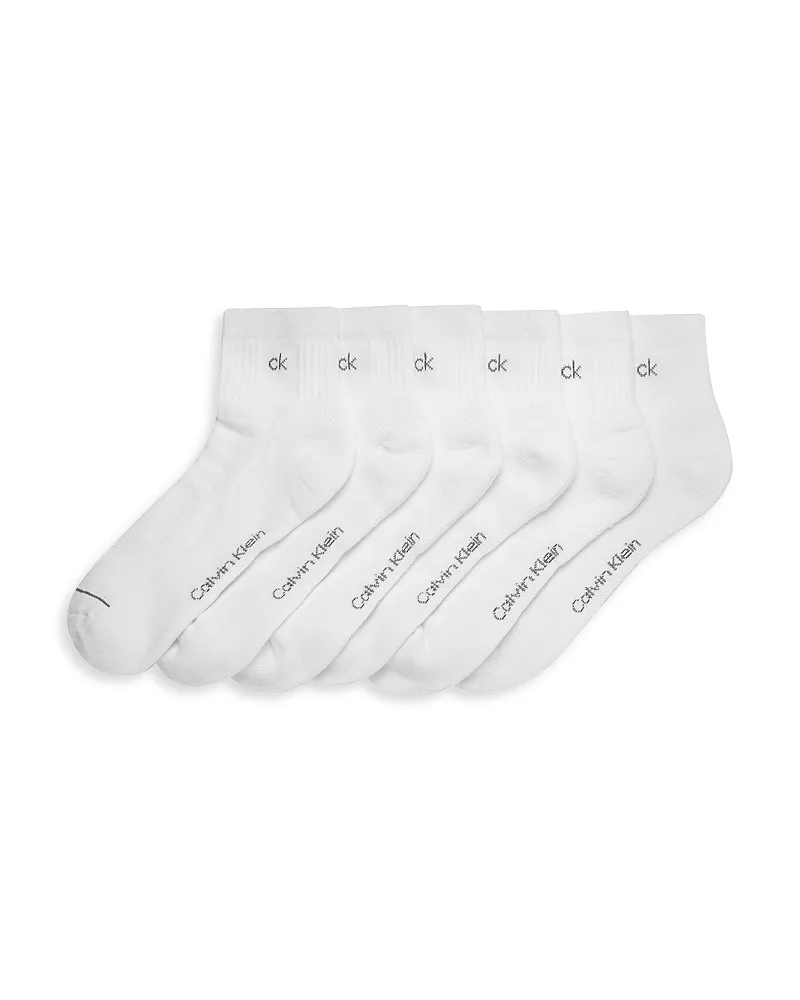 Calvin Klein Ck Quarter Socks, Pack of 6