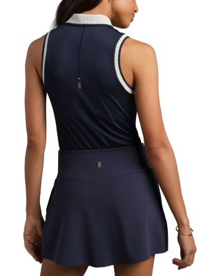 Course To Court Sleeveless Zip Polo Shirt