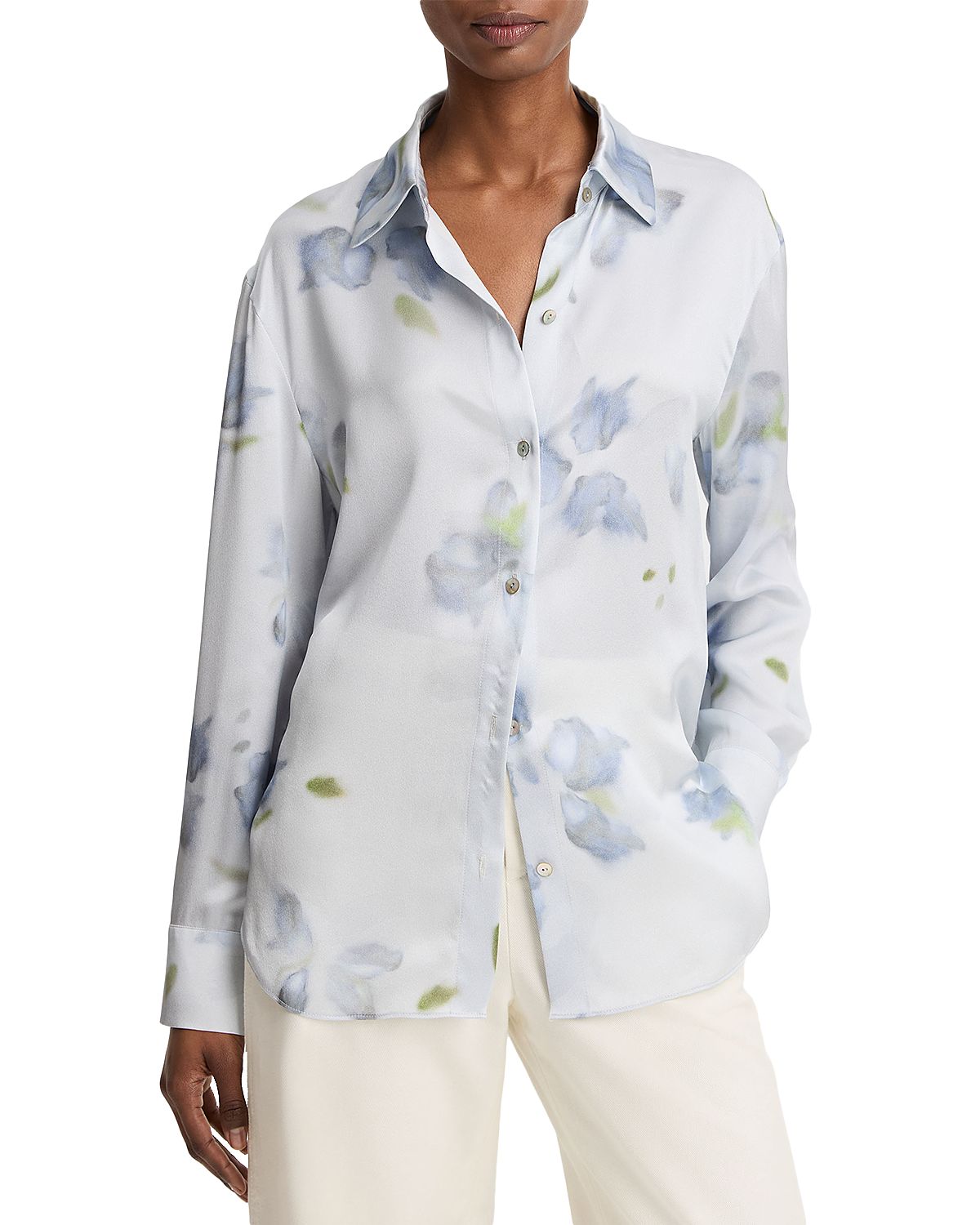 Vince Silk Floral Shirt