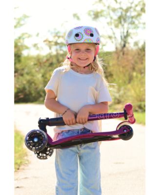  Maxi Foldable LED 3-Wheel Kids Scooter for Ages 5-12