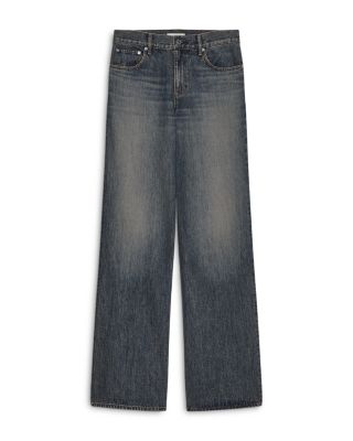 Wardrobe High Rise Jeans in Tinted Vintage Blue